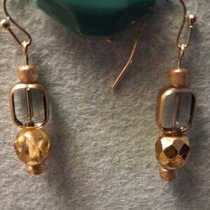 GOLD WINDOW EARRINGS